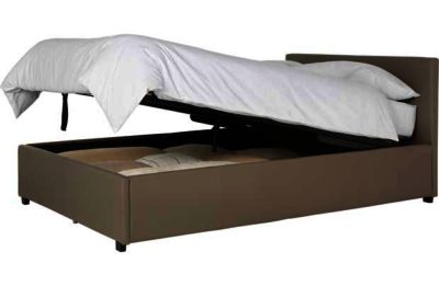 Hygena Sheridan Double Ottoman Bed Frame - Latte